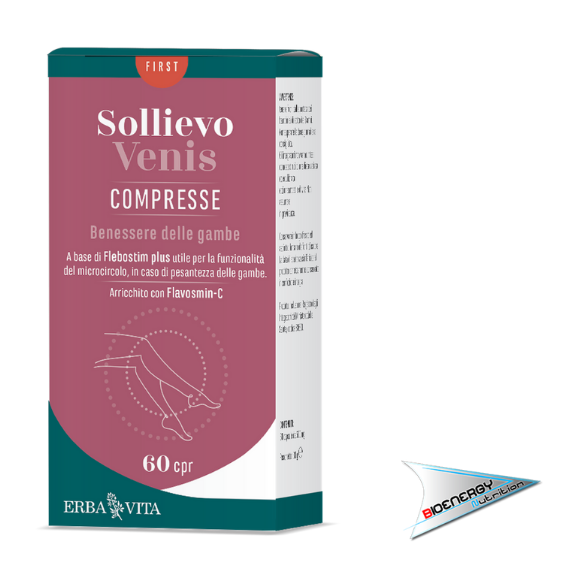 Erba Vita-SOLLIEVO VENIS COMPRESSE (Conf. 60cpr)     